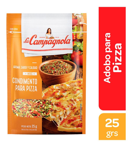 Condimento Para Pizza La Campagnola Especias X 25 Gr