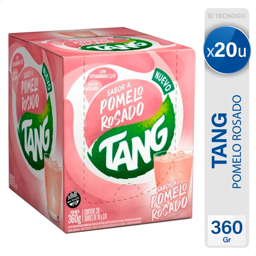 Jugo Tang Pomelo Rosado Pera En Polvo  X20 U - Mejor Precio