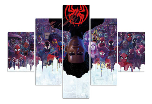 Cuadro Moderno Spider-man Across The Spider-verse 100x70 Cm