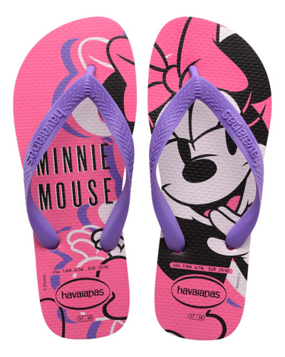 Chinelo Infantil Havaianas Kids Top Disney Meninas Original