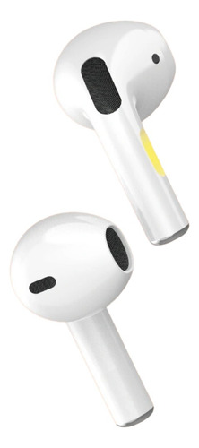 Audífonos Inalámbricos Tws Pro4 Bluetooth 1 Par Led Blancos