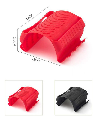 4 Soporte De Mango Caliente De Silicona Resistente Al Rojo