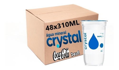 Água Crystal Sem Gás 310 Ml | Copo 48 Unid. Coca-cola