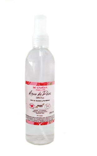 Agua De Rosas Organica - 250ml - Unidad a $19500