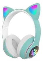 Comprar Fone de ouvido over-ear gamer sem fio CAT Gaming STN-28 verde com luz LED