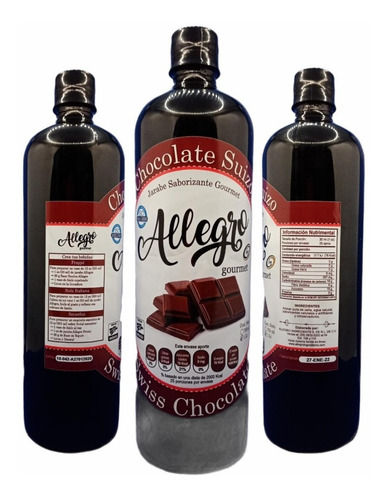Jarabe Saborizante Chocolate Suizo 1 Lt Allegro Ingredients