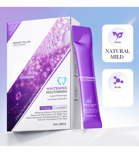 Enjuague Bucal Blanqueador Para Limpiar Los Dientes Y Refres