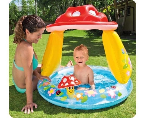 Imagen 4 de 4 de Pileta Inflable Infantil Hongo 102 X 89cm #57114