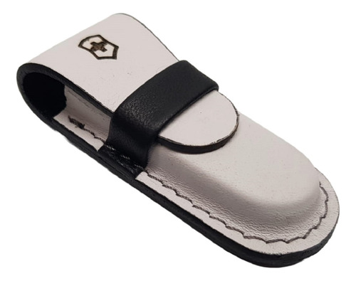 Funda Estuche Victorinox Cuero Blanco Para Cortaplumas 58mm