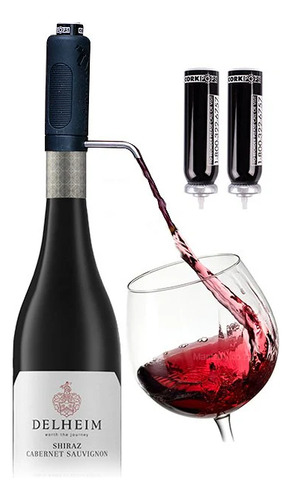 Cork Pops Vinostream Dispenser Y Aireador De Vino Neumático