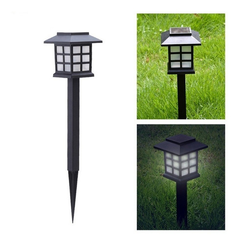 Farol Led Solar Estaca Jardin Luz Calida 