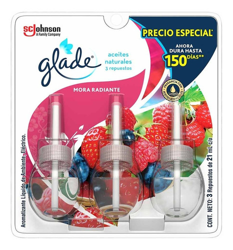 Aromatizante Glade 3 Repuestos - Unidad a $30990