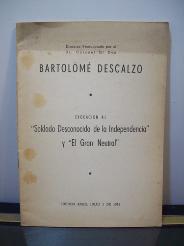 Adp Evocando Al Soldado Desconocido De La Independencia