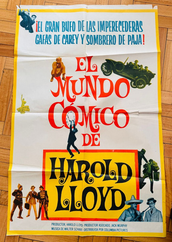 Afiche De Cine - El Mundo Comico De Harold Lloyd