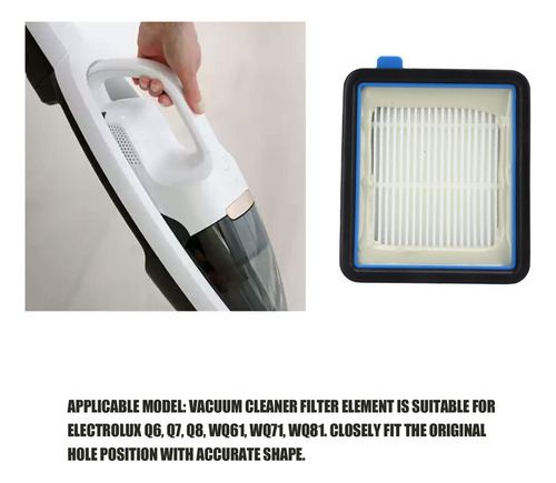 Filtros De Vácuo Para Electrolux Q6 Q7 Q8 Wq61 Wq71 Wq81 Vac
