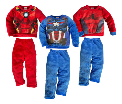 Kit 3 Conjuntos Iron Man, Capitán, Spiderman A Precio De 2 