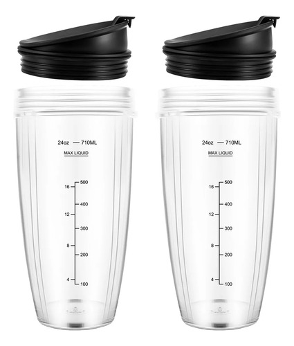 Vasos De Repuesto De 24 Oz Compatibles Para Ninja Bn401, Bn7