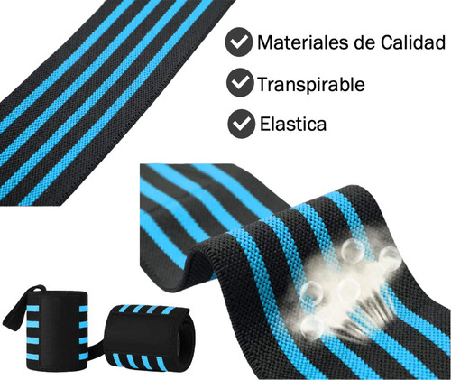 Par Muñequera Fitness Con Levantamiento De Elasticada
