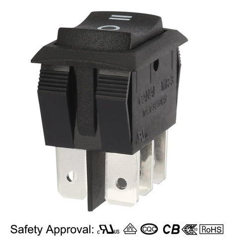 Uxcell® Ac 125v Dpdt 6 Terminal 3 Posición On-of-of-off-on