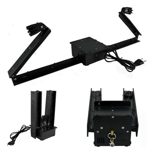 Base Montada Com Motor E Canhão De Led Para Globo Espelhado 127/220V (Bivolt)