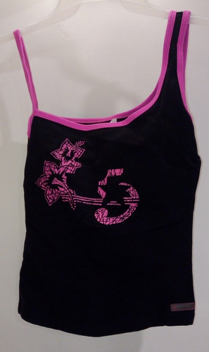 Tank Top Rosa Y Negro.talla Chica.