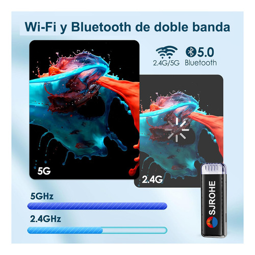 Sjrohe Internet Streaming Tv Strick Android 13.0 4+32gb 8k Tv Box 4k Con Google Assistant Full Hd Tv Android Tv Game Box Tv Stick Para Google Store Magis Netflix Usb Bluetooth Cable Hdmi