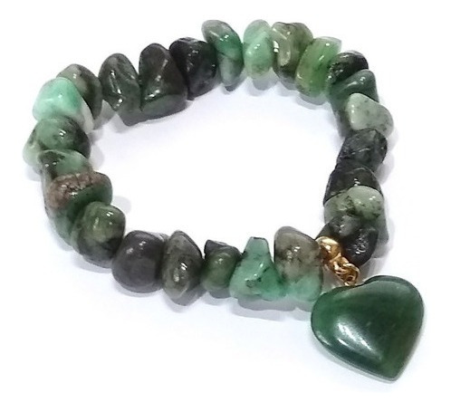 Pulseira De Esmeralda Pedra Natural Do Brasil Boas Energias