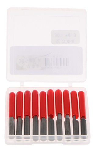 10 Unids 4mm Carburo Pcb Grabado Bits Cnc Herramienta