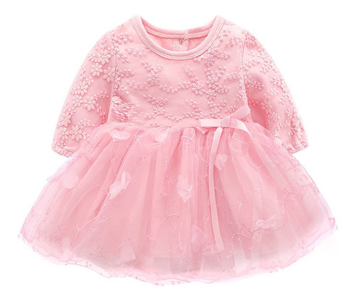 Vestido De Ropa Para Niña Recién Nacida, Trajes De Encaje Bo