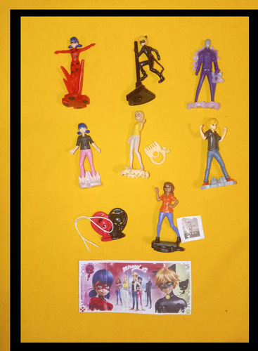 Miraculous Ladybug Colección Kinder Sorpresa Set 8 Figuras (Usado)