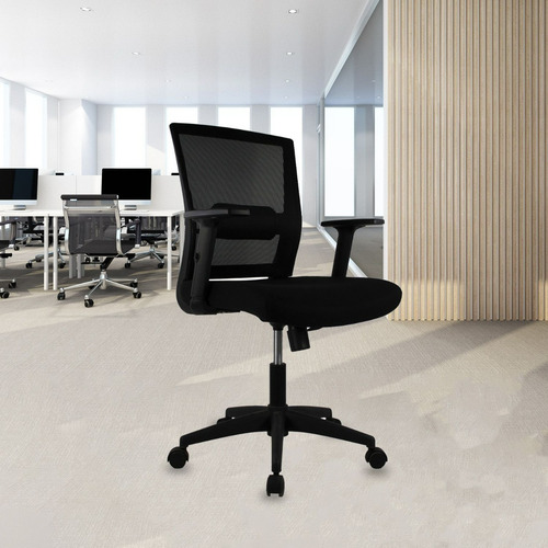 Silla Ejecutiva Mundo In Bilbao Jm-318-1 Oficina Home Office Color Negro Material del tapizado Tela Tipo mesh