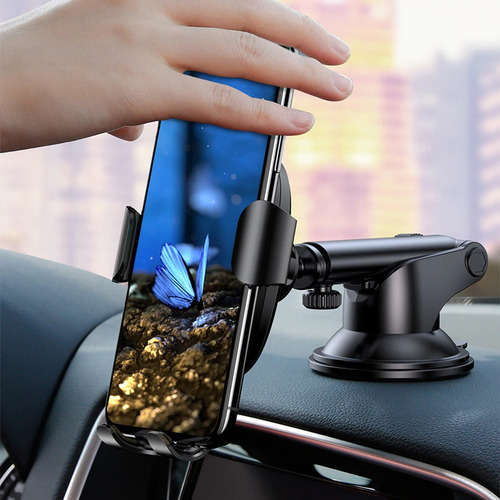 Soporte Metálico Celular Auto Carga Inalámbrica Rápida