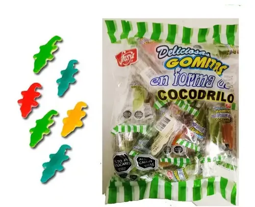 Gomitas Forma De Cocodrilos De Fruna - Bolsa De 36 Unidades | Cuotas ...