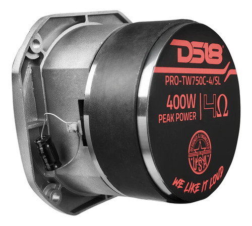 Tweeter Ds18 Pro-tw750c-4/sl 4 PuLG 400w Máx 4 Ohms 1 Pieza