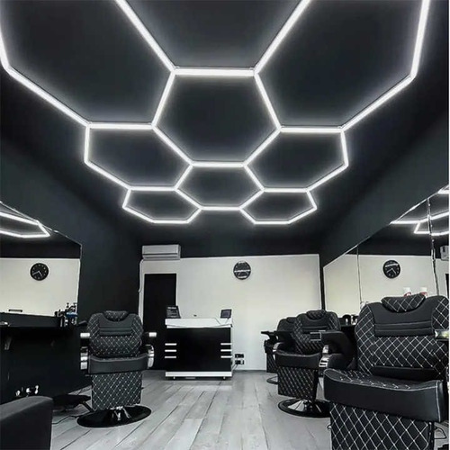 Lámpara De Techo Led Hexagonal 6500k Blanco Frío