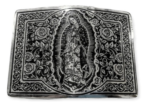 Hebilla Para Cinturón Charro Virgen De Guadalupe