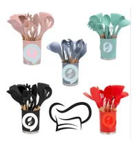 Comprar Kit 12 Utensilios De Cozinha Silicone Jogo Escumadeira Cor Variadas