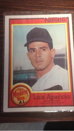 Rigoju Barajita Luis Aparicio Topps. Nestlé All-stars 1987