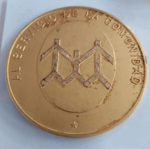 Medalla Banco De La Ciudad De Buenos Aires Bronce 68 Mm 146