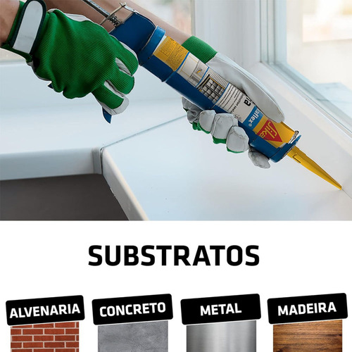 Adesivo Selante Elastico Sikaflex 1a Plus Cinza 300ml Sika
