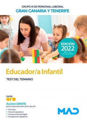 Libro Educador Infantil Grupo Iii Canarias Test - Aa.vv