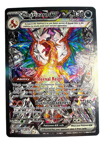 Charizard Ex 223/197 - Obisidian Flames - Pokemon Tcg