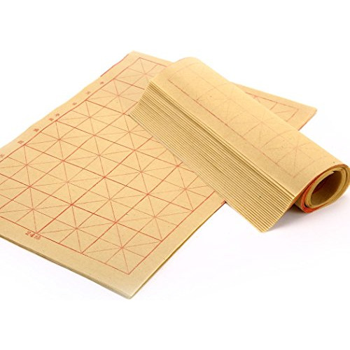 Papel De Bambu P/practica Caligrafia China 35h 24cuadriculas