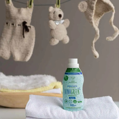 Kit Vinagreen 1 Lava Roupa Coco 3l + 1 Amaciante Concentrado