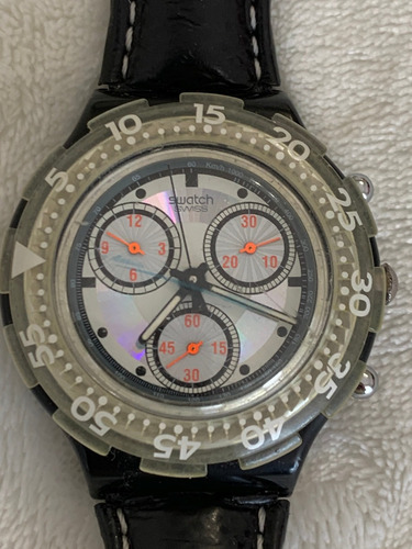Relogio Swatch Crono,scuba 200.sdb102,ano 1992. Sem Uso 45mm