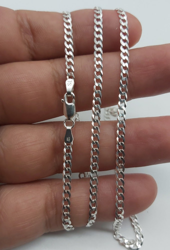 Imagen 4 de 6 de Cadena Hombre Plata 925 Grumet
