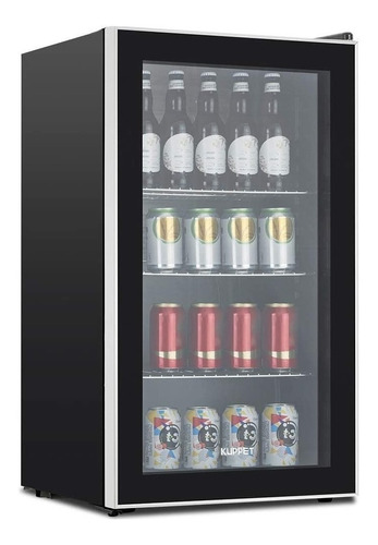 Refrigerador Para Bebidas Kuppet 120latas 3.1 Pies Color Negro/Acero