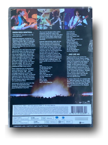 Queen - Rock Montreal + Live Aid Dvd 2018 Universal