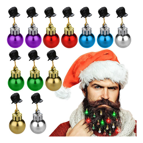 Adornos De Bolas Para Barba, Coloridos Adornos De Campana