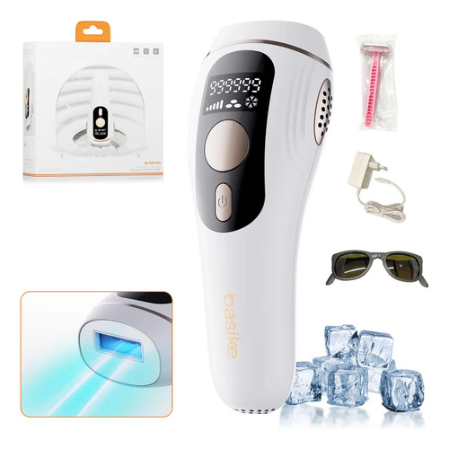 Depilador A Laser Luz Pulsada IPL Basike Sensacao Gelo Indolor Depilacao Definitiva 1 Milhao Disparos 9 Niveis Rosto Corpo aparelho depilacao feminino depilação a laser laser depilacao depilacao intim